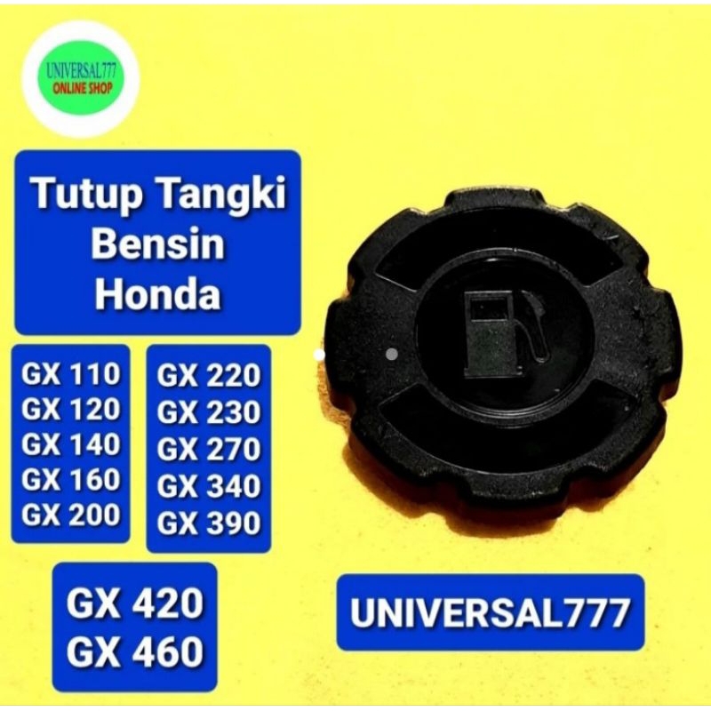 GX160 GX200 Tutup Tangki Tabung Minyak Bensin Honda GX110 GX120 GX140 GX220 GX270 GX390 GX420 Cover 