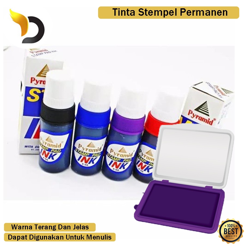 

Tinta Stempel Permanen Tinta Isi Ulang Ink Stamp Pad Premium Stempel Original
