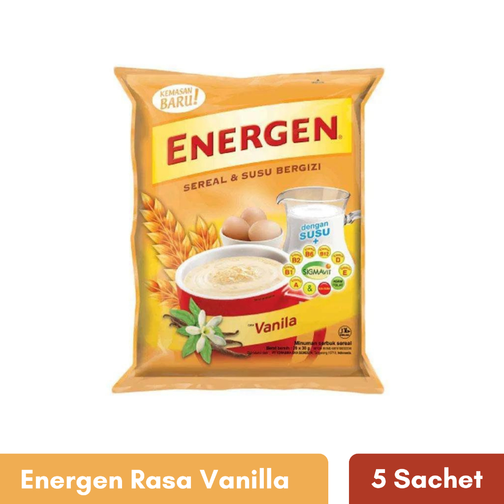 

ENERGEN RASA VANILA ISI 5 SACHET