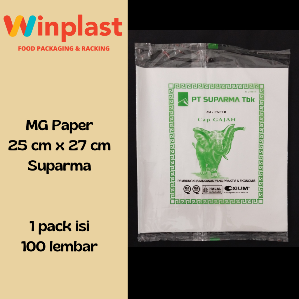 Kertas Nasi KFC / Kertas Pembungkus Nasi / Kertas Burger / MG Paper isi 100 lembar