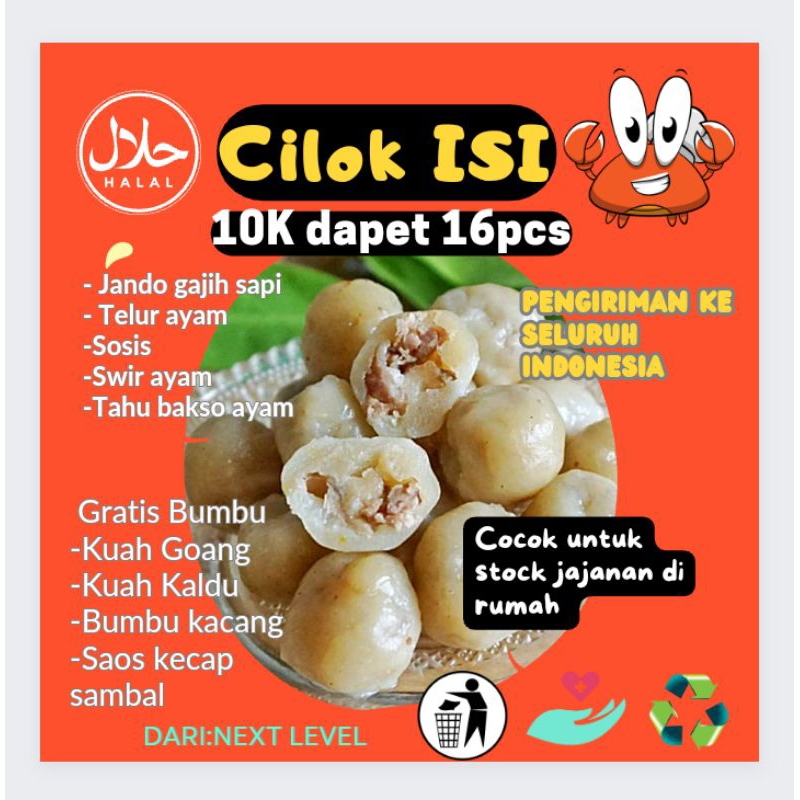 

Cilok isi dari Next level
