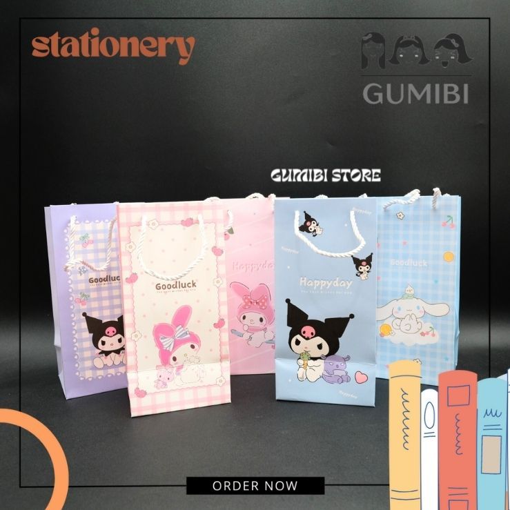 

PAPER BAG BOTOL MINUM SANRIO TAS KADO SOUVENIR GOODIE BAG BOTOL MINUM SANRIO KUROMI CINNAMOROL LUCU TERMURAH