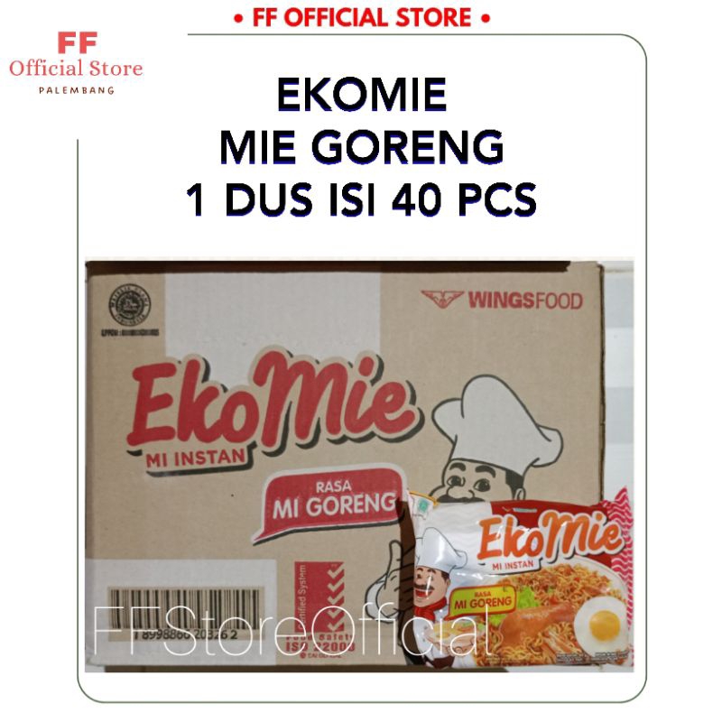 

(JAMINAN EXP AMAN) EKOMIE Mie Goreng Mie Instant 1 Dus Isi 40 Pcs