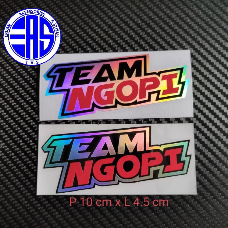 Stiker cutting team ngopi