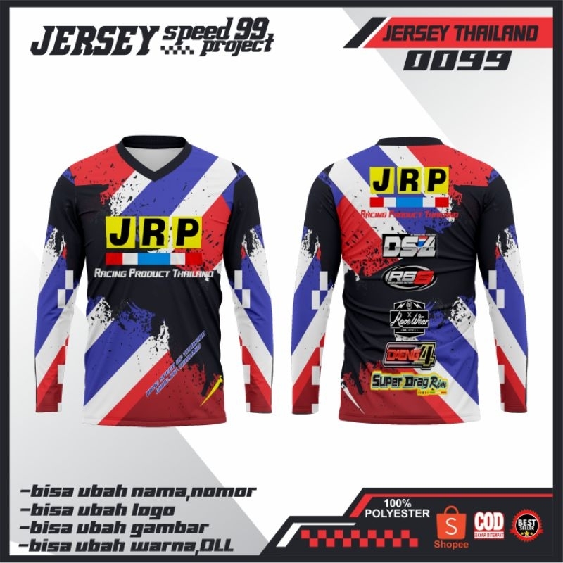 baju Jersey costom racing Thailand trend viral terbaru full printing desain suka suka