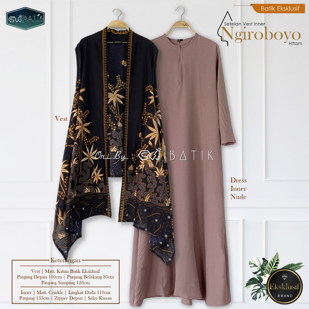 [ORI SVJ] SETELAN BATIK TERBARU WANITA 2023 VEST ERIKA KONDANGAN DEWASA REMAJA MODERN SET BATIK ATAS