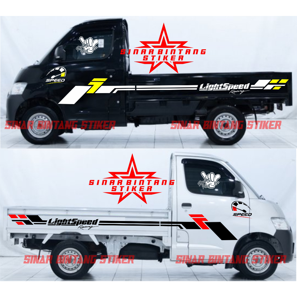 stiker cutting mobil pick up granmax stiker variasi body samping pick up granmax apv