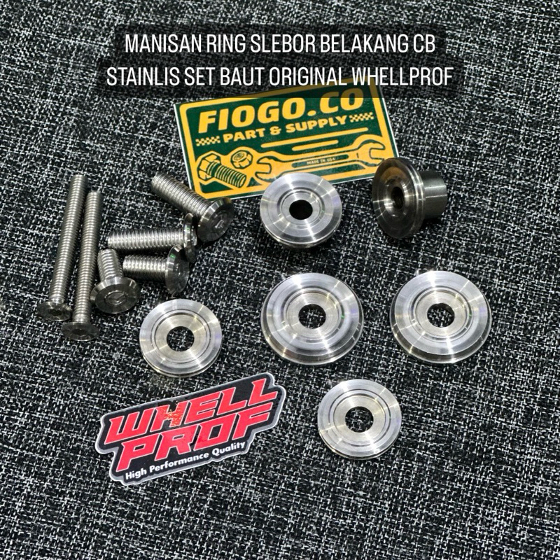 RING SLEBOR BELAKANG CB STAINLISS WHELLPROF RING SHOK BELAKANG STAINLIS RING SHOK CB MANISAN SLEBOR 