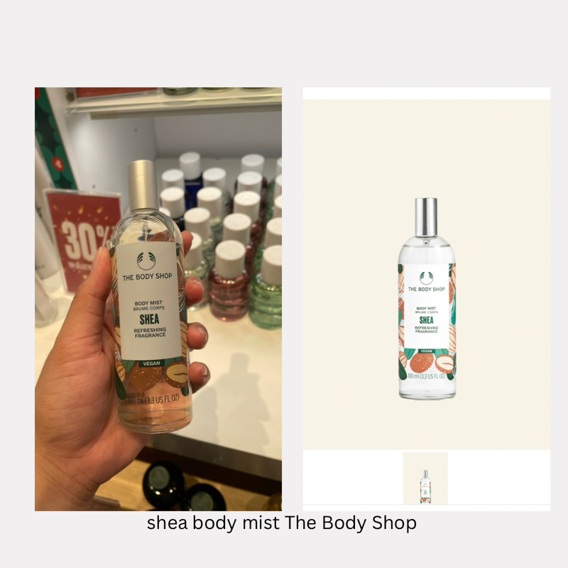 Shea body mist pewangi tubuh the body shop