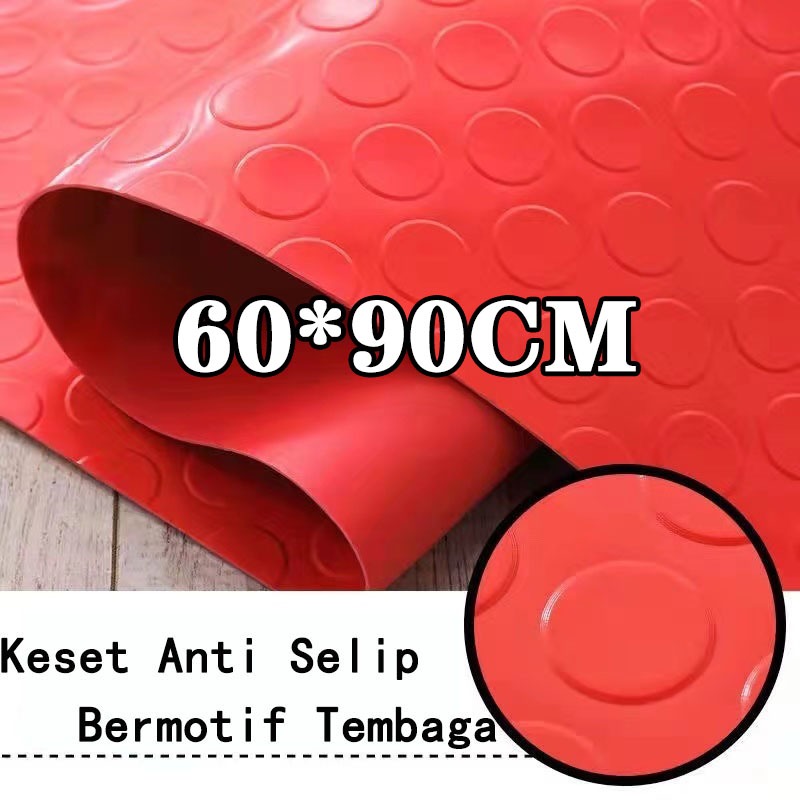 Keset / Keset Kamar Mandi / Keset Lanti Anti Slip / Keset Kaki / Keset Lantai Bermotif Tembaga UK 60