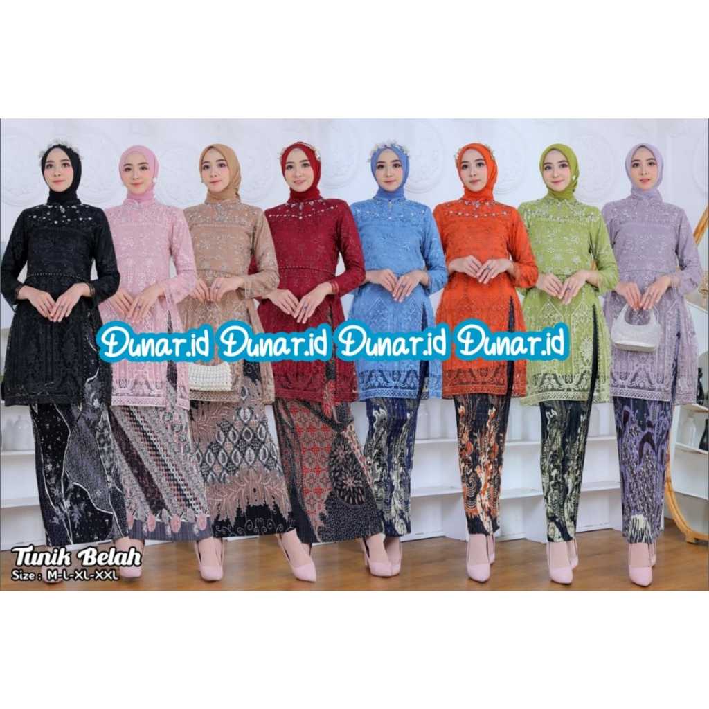 Stelan Kebaya Seragaman Modern/Kebaya Wisuda Cantik/Kebaya Kondangan Modern