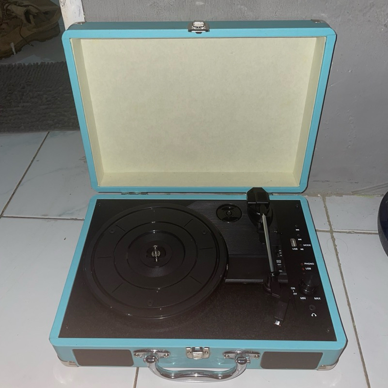 turntable player vinyl piringan hitam portable gramaphone