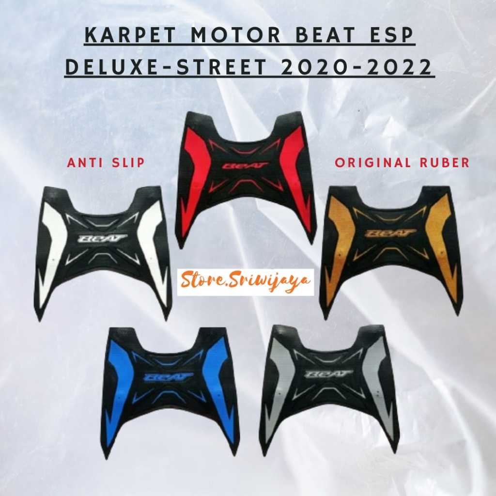 Karpet Alas Kaki Motor Beat ESP Deluxe 2020 2021 2022 Elastis Ruber