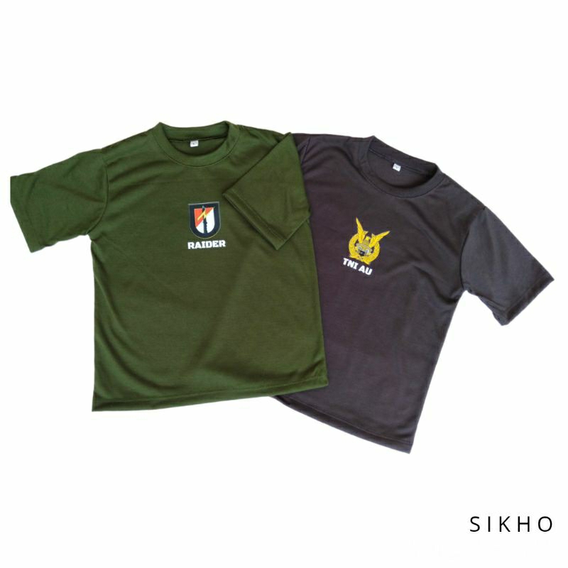 Kaos anak laki-laki TNI usia 1-8 tahun baju atasan polos motif anak