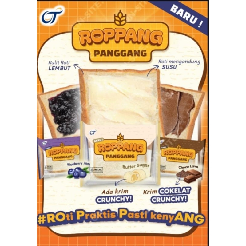 

BARU ROPPANG Panggang, Roti Lembut dengan Krim Crunchy, 1 Dus isi 60 pcs