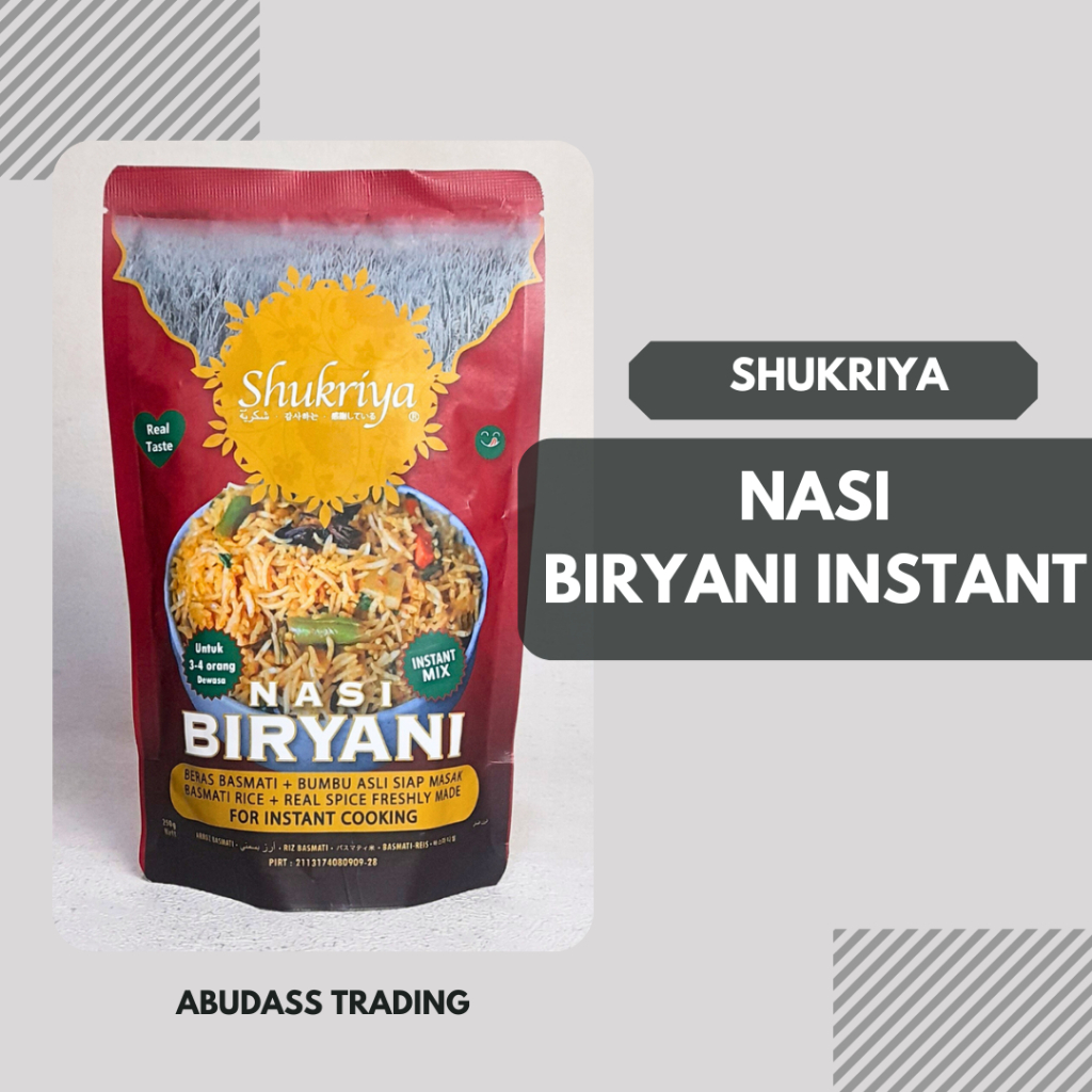 

Nasi Biryani Instant | Nasi Biryani Mix Bumbu | Beras Basmati + Bumbu Biryani