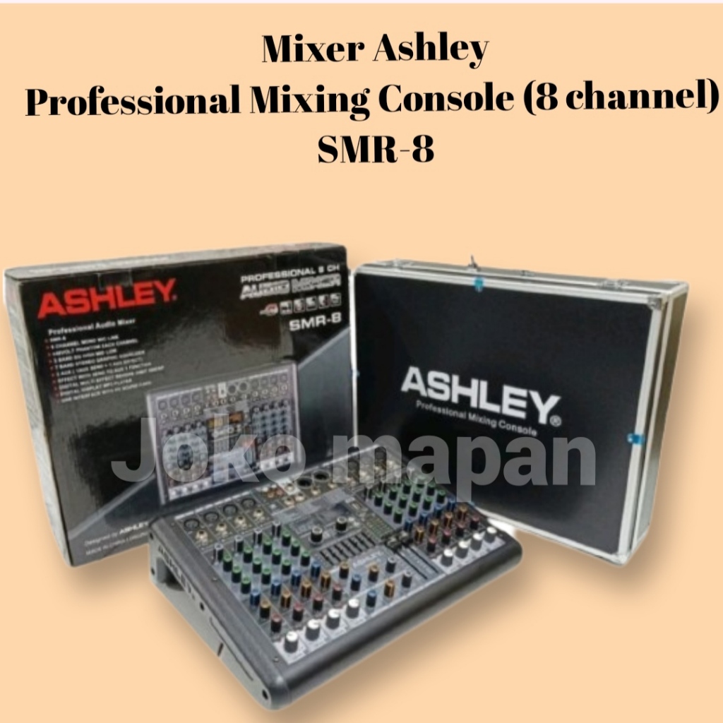 MIXER SMR-8 ASHLEY 8 CHANNEL SMR 8 ORIGINAL MONO MIC LINE