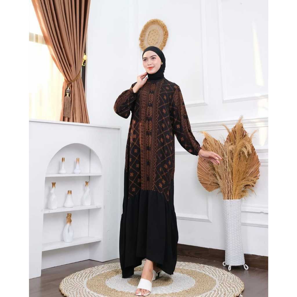 ZALICA DRESS BY NOLA OFFICIAL// DRESS DEWASA MOTIF//