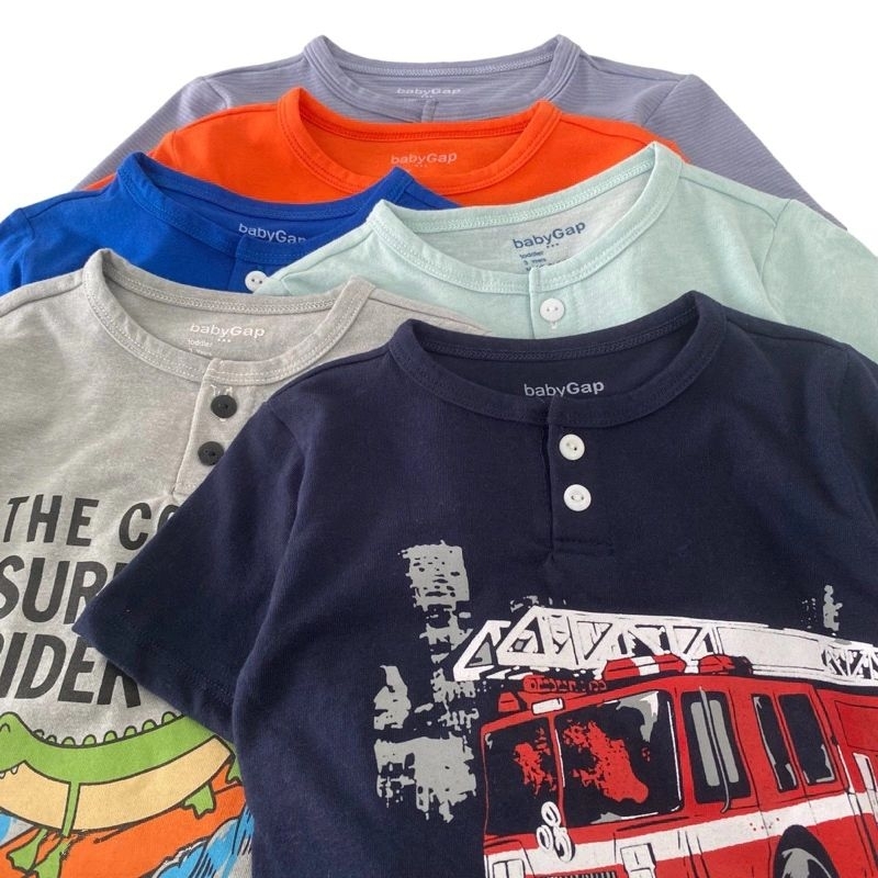 KAOS KANCING ANAK LAKI-LAKI BRANDED 1-5 TAHUN