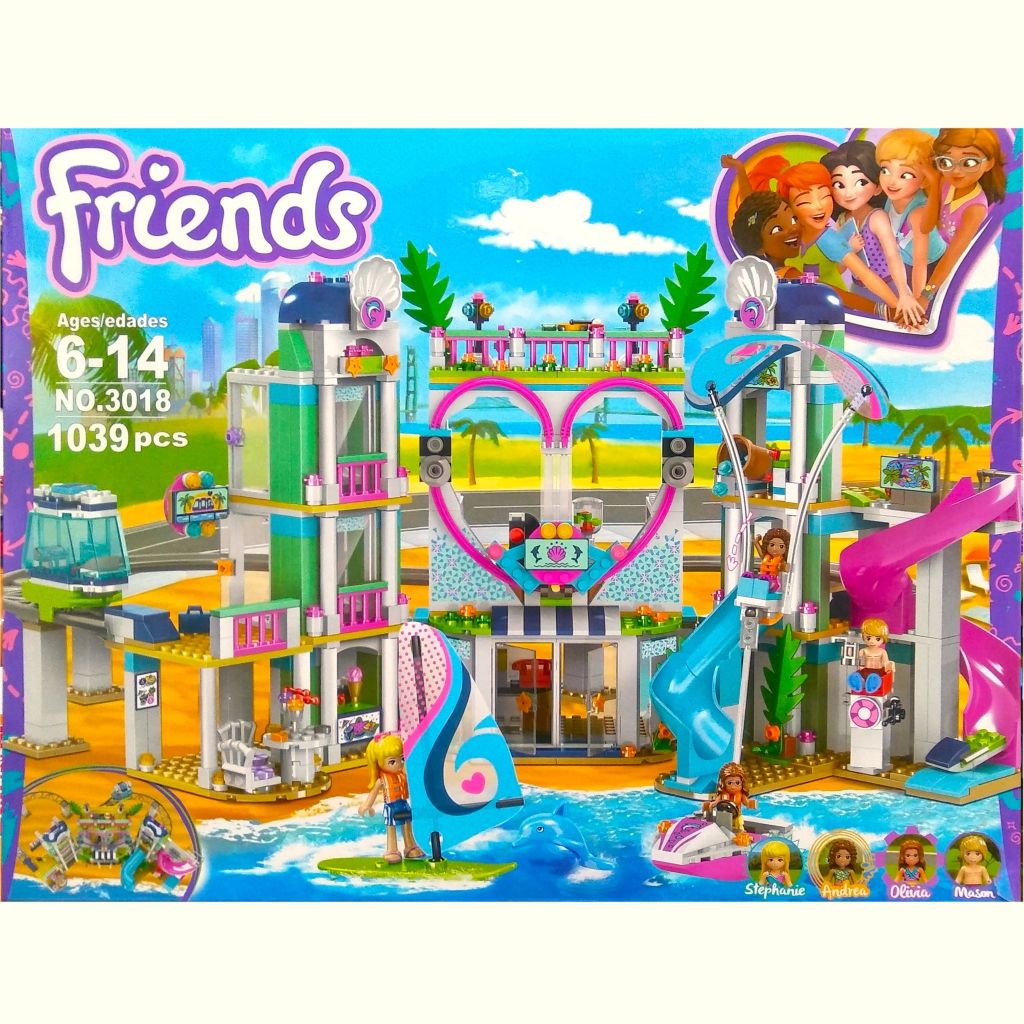 MAINAN LEGO REKREASI PANTAI WISATA WAHANA LIBURAN KREATIF BLOK SUSUN BALOK BRICK 3018