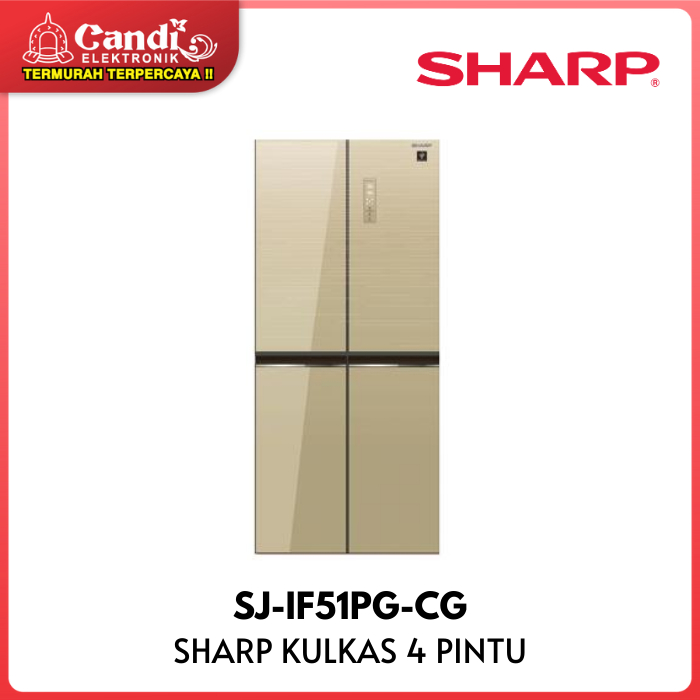 SHARP Kulkas Multidoor 401 Liter SJ-IF51PG-CG