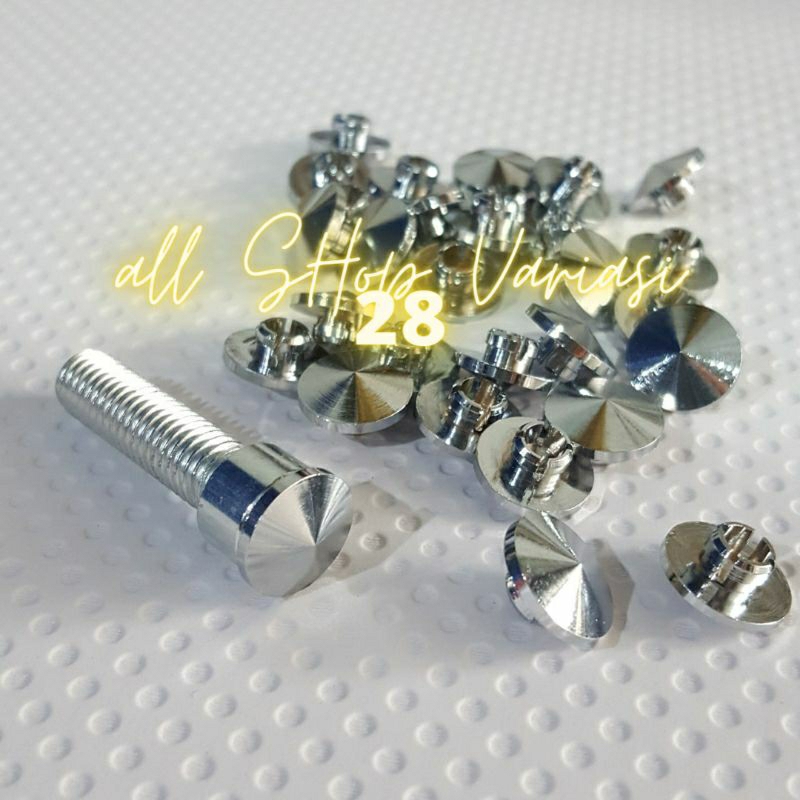 Tutup Baut L6 / L5 / L4 / L8 Stenlis anti Karat Kancing Baut Stenlis