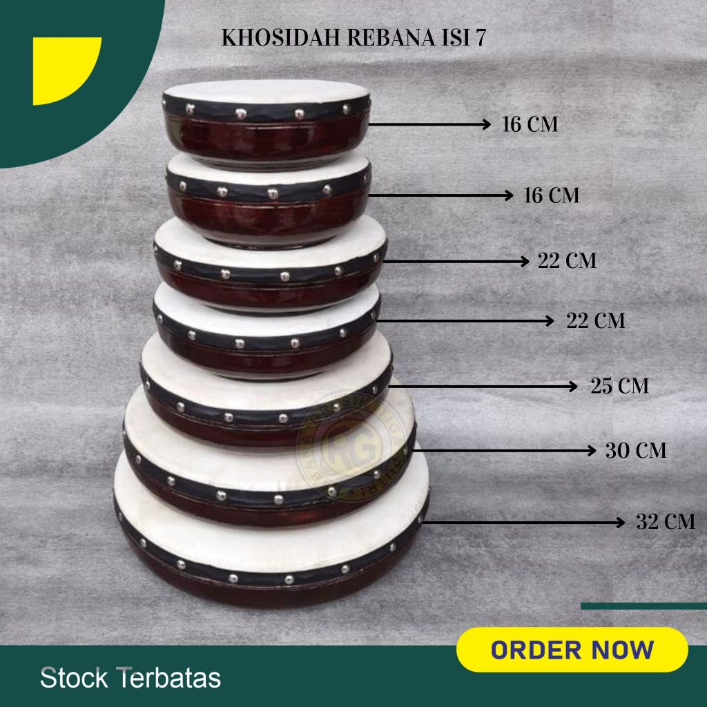 Alat Musik Khosidah Anak Rebana Khosidah Mini Lengkap