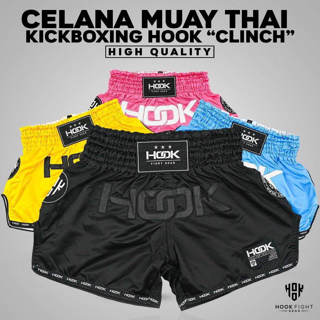 Celana Muay Thai Hook, Muay Thai Short Hook, Celana Muay Thai Hook Tiger Green, Celana Pendek Muay T