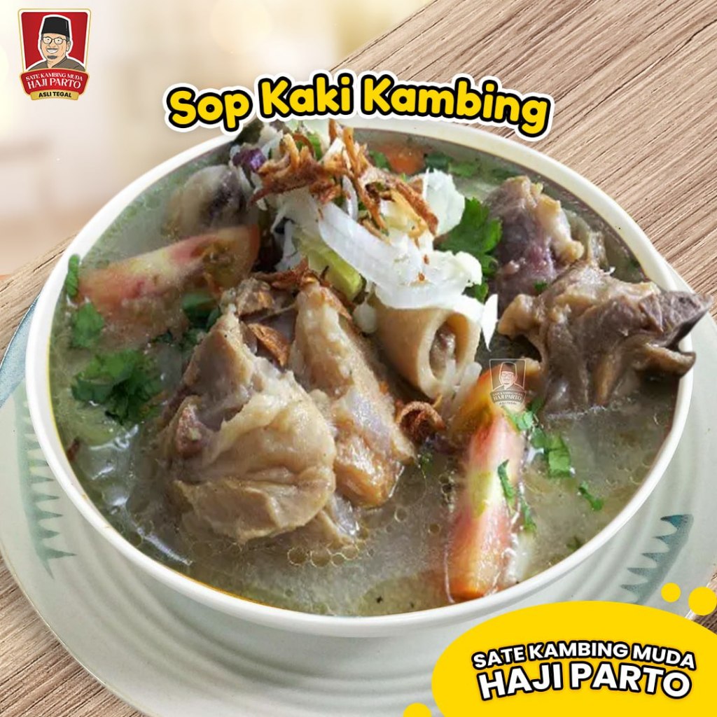 

Sop Kaki Kambing Muda Balibul 100% Khas Tegal Haji Parto