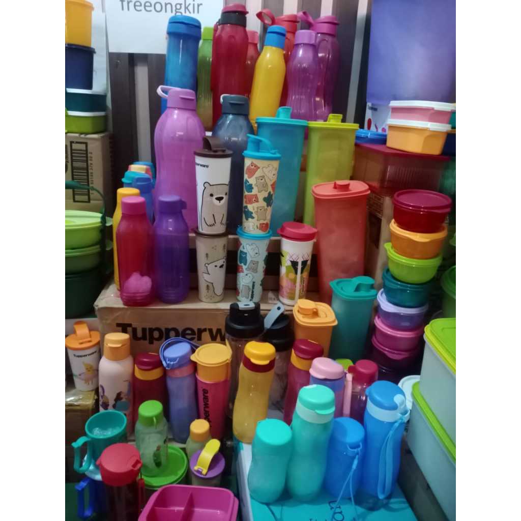 Serba serbi botol tupperware baru/ fun tumbler/ FANCY 750ML 1pcs/ ECO STRAW 750ML/ H2GO 750ML/ INFUS
