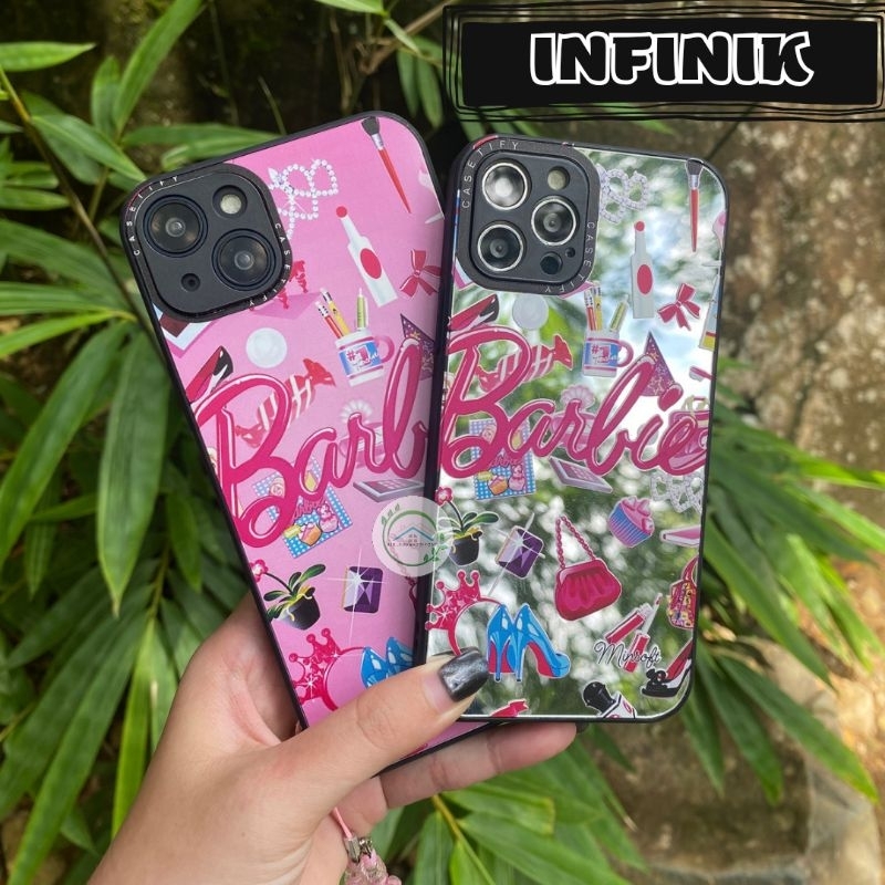 INFINIK || CASETIFY FASHIONABLE BARBIE PINK DAN FASHIONABLE MIRROR BARBIE FOR INFINIK SMART 7 NOTE 3