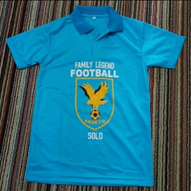 Jersey ARSETO Solo Family LEGEND Match Football 2017 Blue Diamond RETRO Lokal