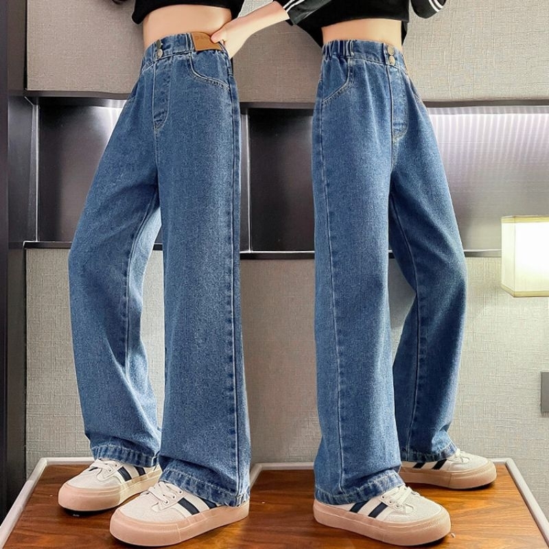 Celana Jeans Anak Cewek Terbaru / Jeans Kekinian / Jeans Kulot / Jeans Anak Perempuan Import