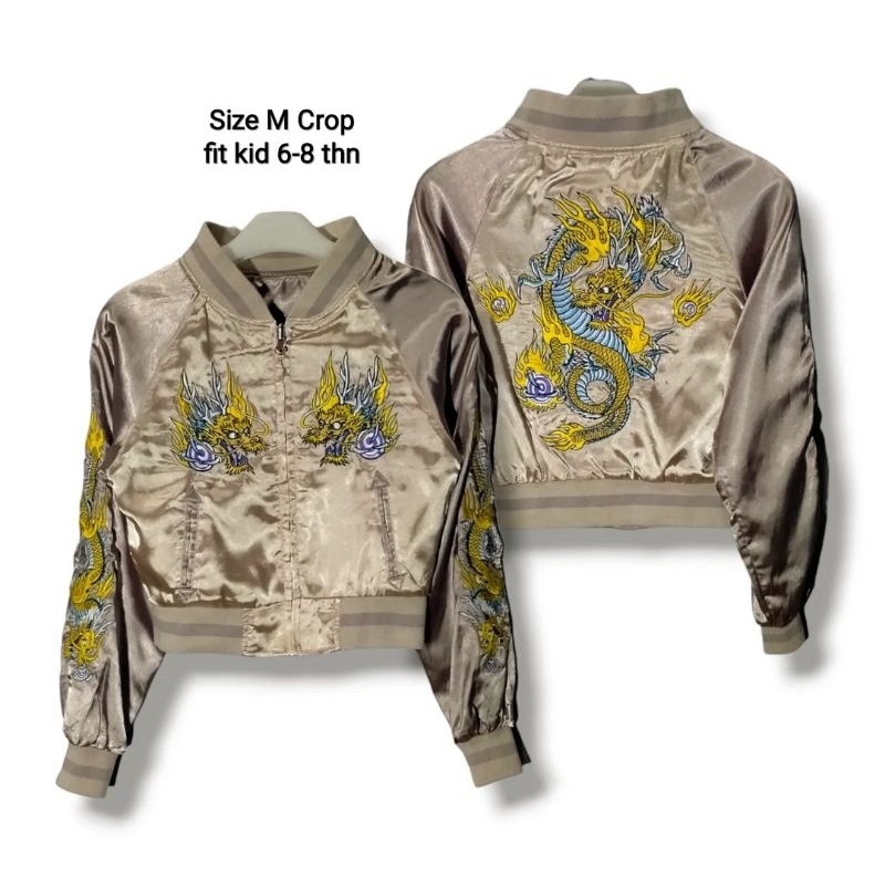 Kids Casual Jacket Bomber Varsity Sukajan anak dan remaja unisex laki laki perempuan Preloved