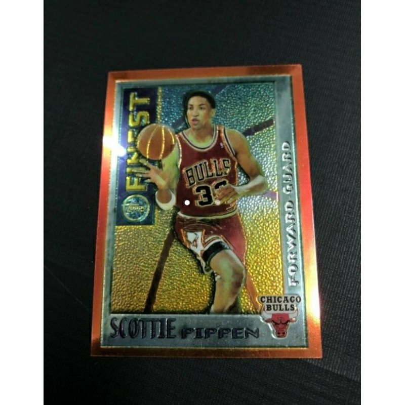 kartu basket nba scottie pippen topps finest kartu basket nba
