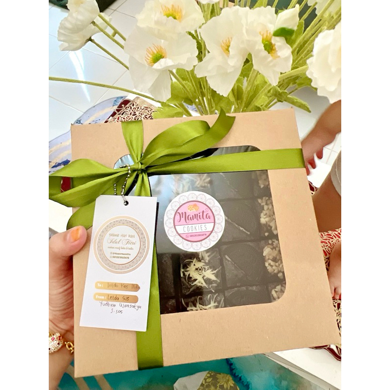 

hampers lebaran brownies fudgie