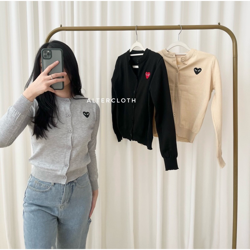 alter.cloth - MOKO CARDI | Atasan Wanita Lengan Panjang Longsleeve Kardigan Korea Fashion Knitwear M