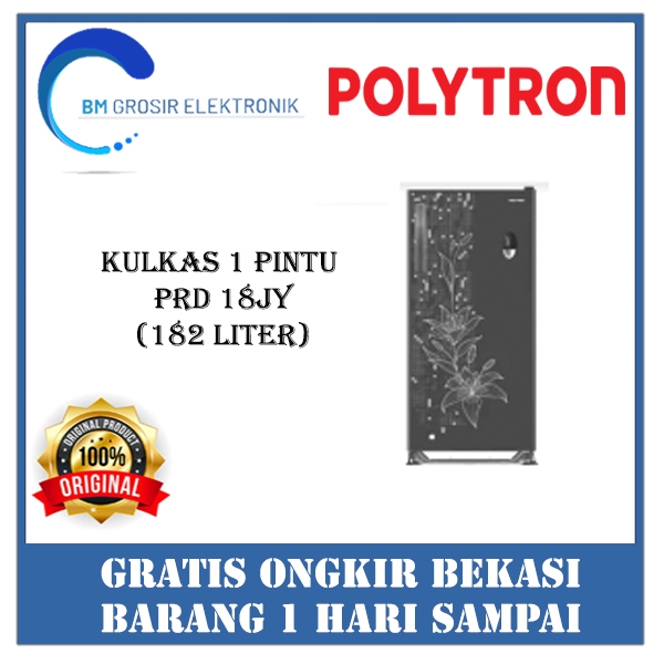 POLYTRON KULKAS PRD 18JY KULKAS 1 PINTU WITH DISPENSER