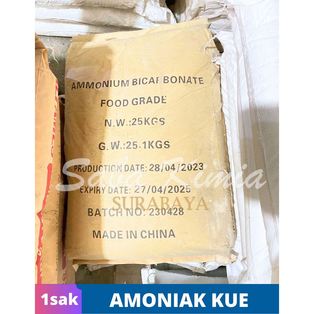 

Amoniak kue / Amonia Kue / Ammonium Bicarbonate 1 Sak