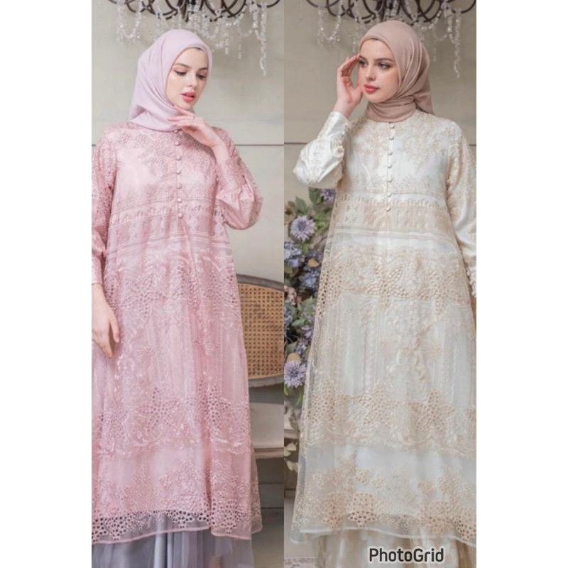 Available size L XL Liora midi dress heaven lights hl arunika series hl raya seri alma dress heaven 