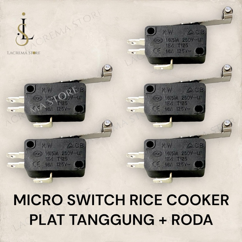 MICRO LIMIT SWITCH 3PIN + RODA TANGGUNG 3CM