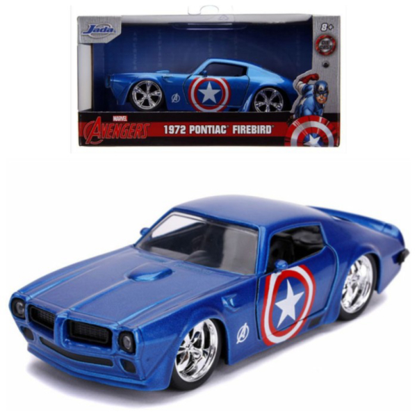 Unik Jada 1/32 Marvel Avengers Captain America 1972 Pontiac Firebird Diskon