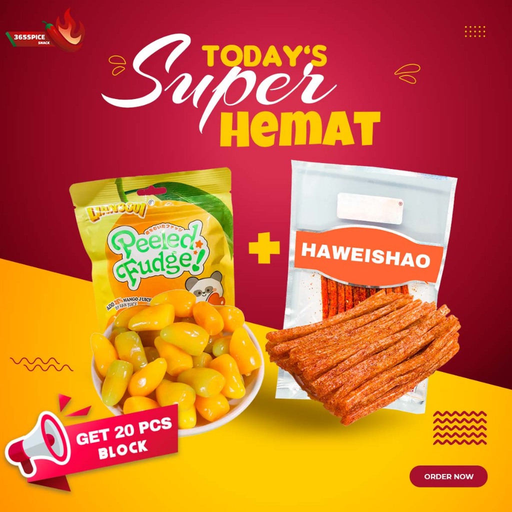 

READY BUNDLE PACKAGE HALAL PERMEN LUNAK DAN LATIAO CEMILAN RINGAN VIRAL ANEKA RASA BUAH CANDY Buah Mix, Mango mix fruit Candy Gummies (1 Pack) | Permen Jelly Mangga