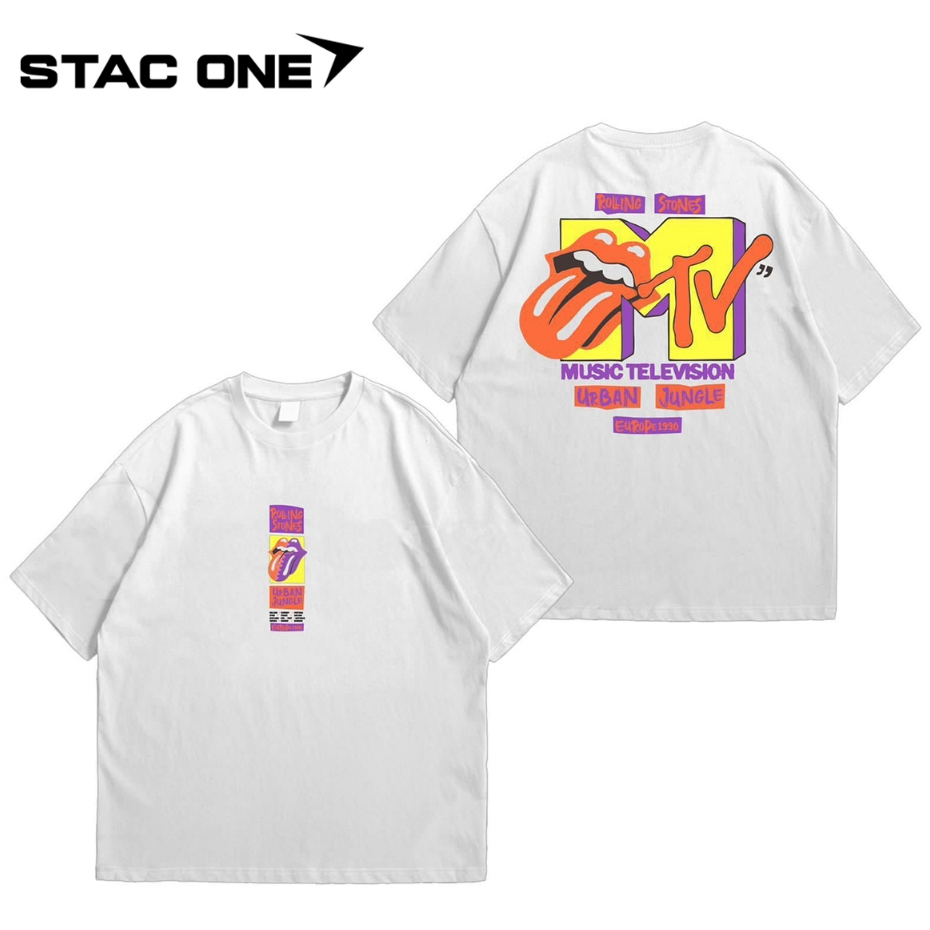 Graphic Kaos Oversize | MTV | Putih | STAC ONE