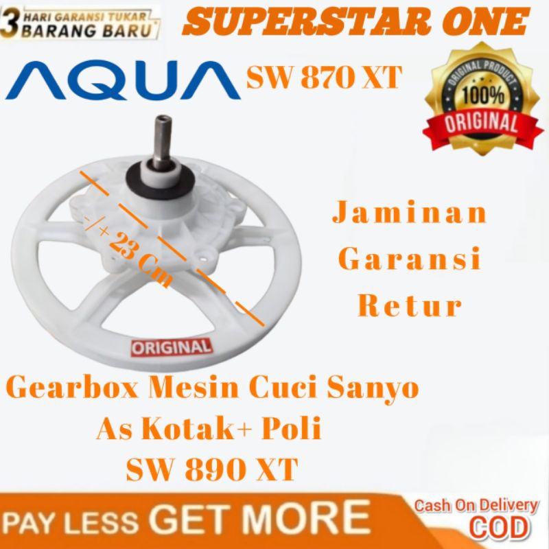 Gearbox Mesin Cuci Sanyo As Kotak + Poli SW 870 XT/SW 855 XT