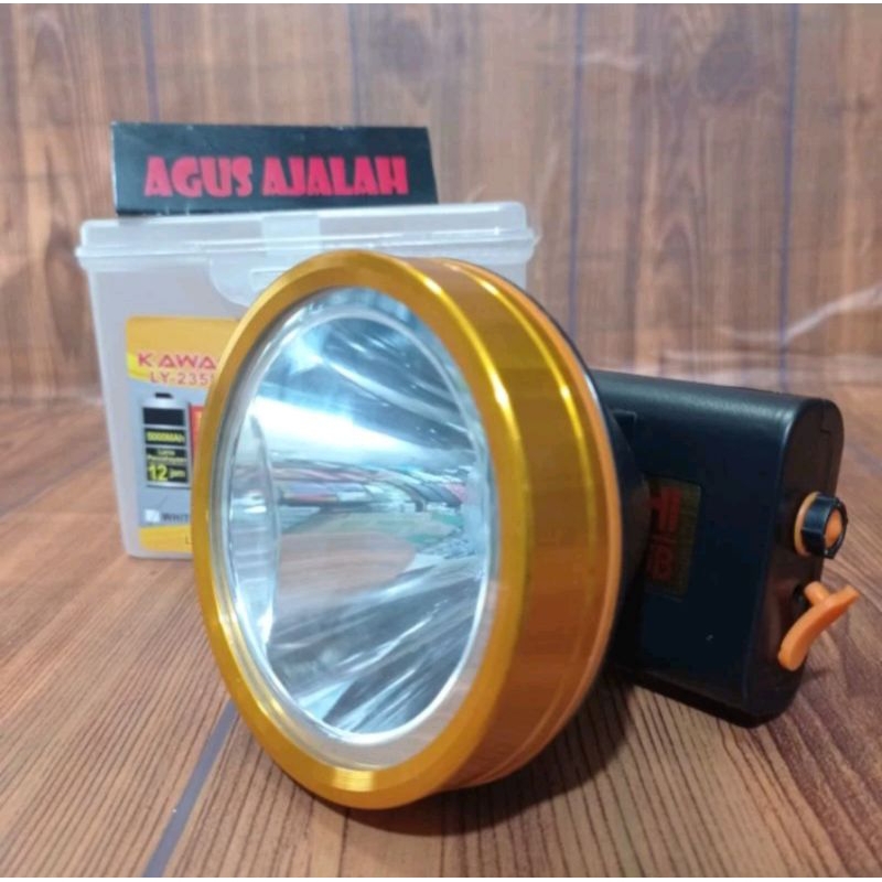 TERMURAH SENTER LED Senter kepala (LED SUPER HEADLIGHT) 35WATT LY-235B KAWACHI