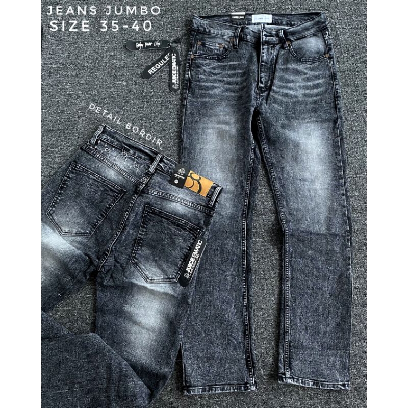 Celana Jeans Panjang Denim Big Size Jumbo Surfing Juice Ematic Premium