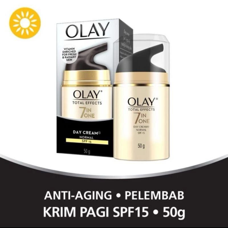 [TANPA BOX] Olay Total Effect Day Cream Normal Spf 15 50g - Olay Total Effect Day Cream 50g