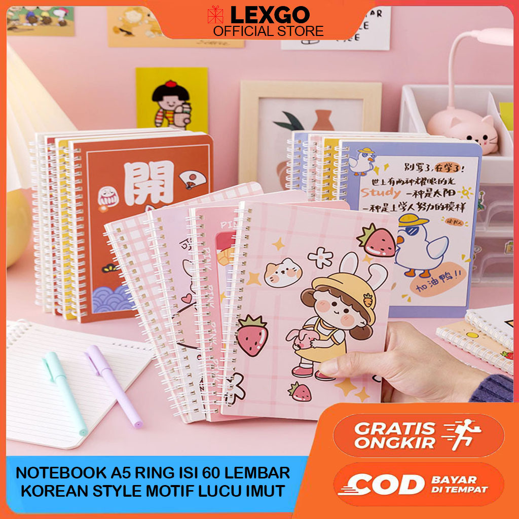 

Buku Catatan Notebook A5 Isi 60 Lembar Buku Diary Aesthetic Motif Kartun Gaya Retro Buku Tulis Garis A5 Spiral Murah Alat Tulis Kantor