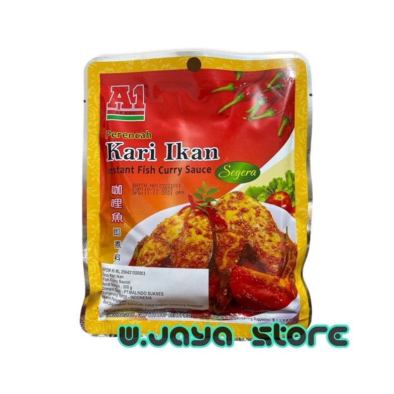 

Terlaris A1 AK KOH INSTANT FISH CURRY SAUCE SEGERA 2g 48